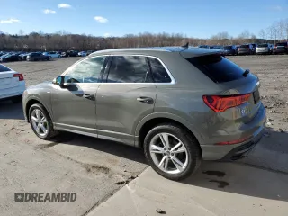 2020 Audi Q3 S line Premium with VIN WA1DECF32L1018403, listed as a Copart auction lot 49996235 with 141,608 mi miles and Clean Title. Bid and sale history available at carsss.com. Image 2.