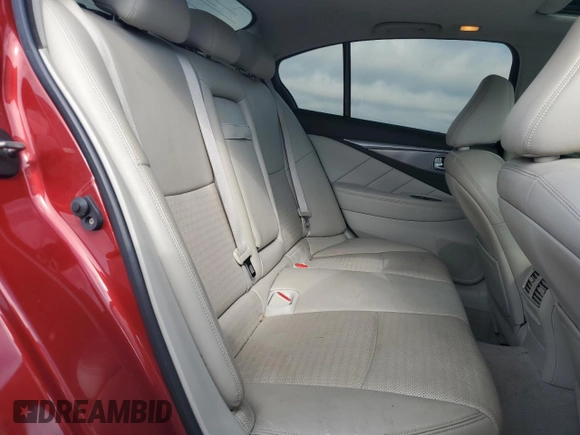 2014 Infiniti Q50 Sport with VIN JN1BV7AR6EM693711, listed as a Copart auction lot 64551895 with 124,843 mi miles and Salvage title. Bid and sale history available at DreamBid. Image 10.