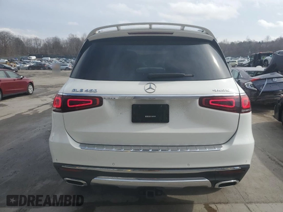 2021 Mercedes-Benz GLS with VIN 4JGFF5KE2MA378721, listed as a Copart auction lot 50127255 with 67,363 mi miles and Salvage Title. Bid and sale history available at carsss.com. Image 6.
