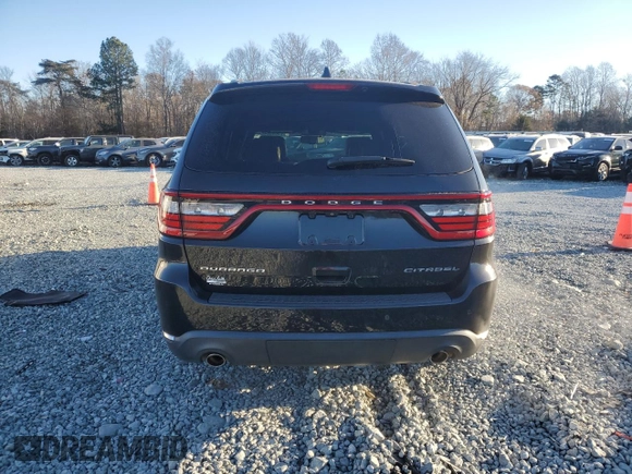 2015 Dodge Durango Citadel with VIN 1C4RDHEG2FC702604, listed as a Copart auction lot 82533594 with 135,798 mi miles and Salvage title. Bid and sale history available at DreamBid. Image 6.