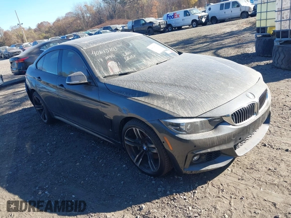 2019 BMW 4 Series 440i xDrive with VIN WBA4J7C52KBM75345, listed as a IAAI auction lot 40613703 with 31,402 mi miles and . Bid and sale history available at carsss.com. Image 1.