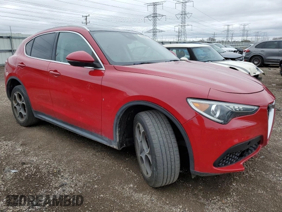 2018 Alfa Romeo Stelvio Ti z VIN ZASFAKBN7J7B80170, wystawiony jako Copart lot #53367875 z przebiegiem 94 603 mil mil oraz Czysty tytuł • Clean title. Historia ofert i sprzedaży dostępna na DreamBid. Obrazek 4.