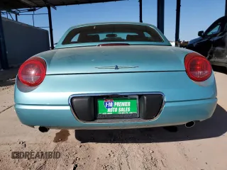 2002 Ford Thunderbird Hardtop Premium with VIN 1FAHP60A32Y124560, listed as a Copart auction lot 45925535 with 35,816 mi miles and Salvage Title. Bid and sale history available at DreamBid. Image 6.