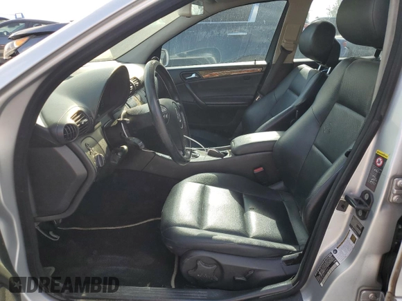 2007 Mercedes-Benz C 230 Sport with VIN WDBRF52H87A936814, listed as a Copart auction lot 54926245 with 141,310 mi miles and Salvage Title. Bid and sale history available at DreamBid. Image 7.