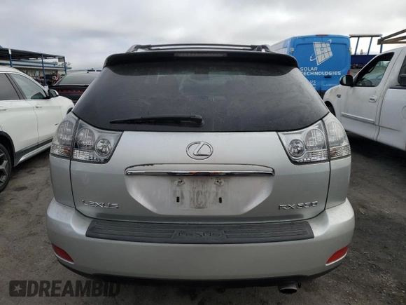 2005 Lexus RX 330 with VIN JTJGA31U350056761, listed as a Copart auction lot 75953634 with 181,475 mi miles and Salvage Title. Bid and sale history available at carsss.com. Image 6.