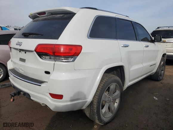 2014 Jeep Grand Cherokee Overland with VIN 1C4RJFCT0EC417458, listed as a Copart auction lot 48435715 with 82,855 mi miles and Salvage Title. Bid and sale history available at carsss.com. Image 3.