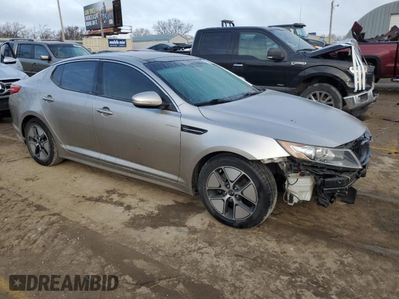 2013 Kia Optima Hybrid EX with VIN KNAGM4AD6D5041007, listed as a Copart auction lot 82535894 with 137,306 mi miles and Salvage Title. Bid and sale history available at carsss.com. Image 4.