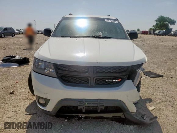 2017 Dodge Journey SXT with VIN 3C4PDCBB3HT534837, listed as a Copart auction lot 57795885 with 58,301 mi miles and Salvage title. Bid and sale history available at DreamBid. Image 5.