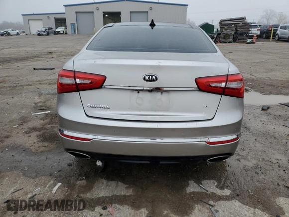 2015 Kia Cadenza Premium with VIN KNALN4D70F5173300, listed as a Copart auction lot 86696304 with 125,410 mi miles and Salvage Title. Bid and sale history available at carsss.com. Image 6.