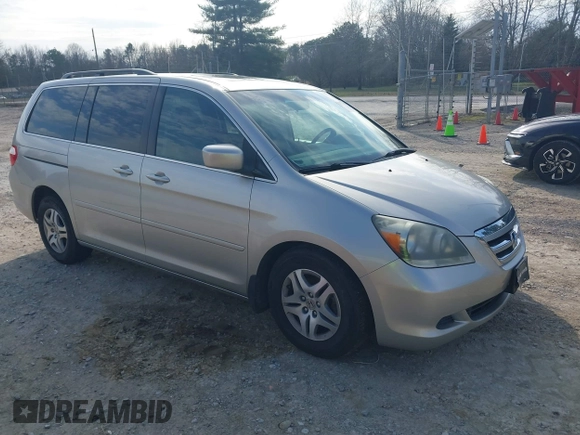2007 Honda Odyssey EX-L with VIN 5FNRL38697B456356, listed as a IAAI auction lot 41587139 with 194,544 mi miles. Bid and sale history available at carsss.com. Image 1.