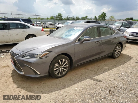 2021 Lexus ES with VIN 58ACA1C10MU006937, listed as a Copart auction lot 72951764 with 22,762 mi miles and Salvage Title. Bid and sale history available at carsss.com. Image 1.