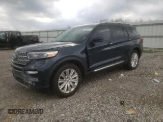 2022 Ford Explorer Limited with VIN 1FMSK8FH9NGA19140, listed as a Copart auction lot 53099725 with 41,219 mi miles and Salvage title. Bid and sale history available at DreamBid. Image 1.
