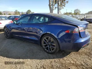 2021 Tesla Model S Long Range with VIN 5YJSA1E56MF428419, listed as a Copart auction lot 80341534 with 22,488 mi miles and Salvage title. Bid and sale history available at DreamBid. Image 2.