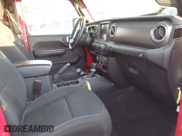 2022 Jeep Wrangler Unlimited Rubicon with VIN 1C4JJXR63NW206709, listed as a IAAI auction lot 41254820 with 25,317 mi miles and . Bid and sale history available at DreamBid. Image 5.