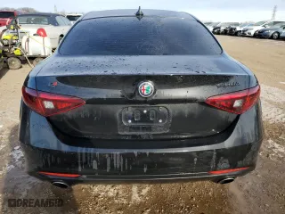 2021 Alfa Romeo Giulia with VIN ZARFANANXM7648317, listed as a Copart auction lot 41438535 with 0 mi miles and Salvage Title. Bid and sale history available at carsss.com. Image 6.