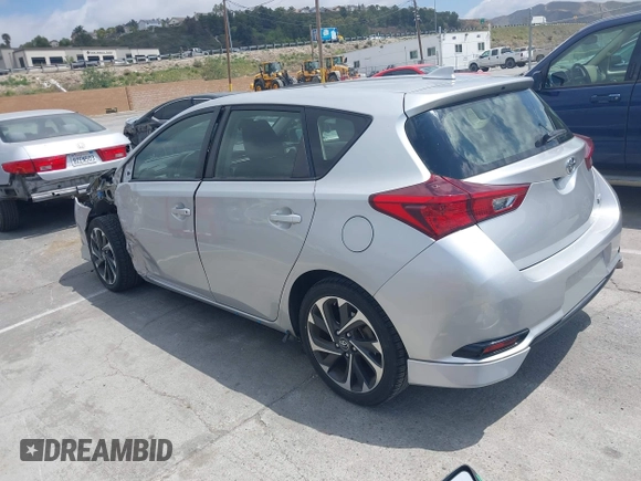 2018 Toyota Corolla iM with VIN JTNKARJE9JJ553578, listed as a IAAI auction lot 42078272 with 63,928 mi miles. Bid and sale history available at carsss.com. Image 3.