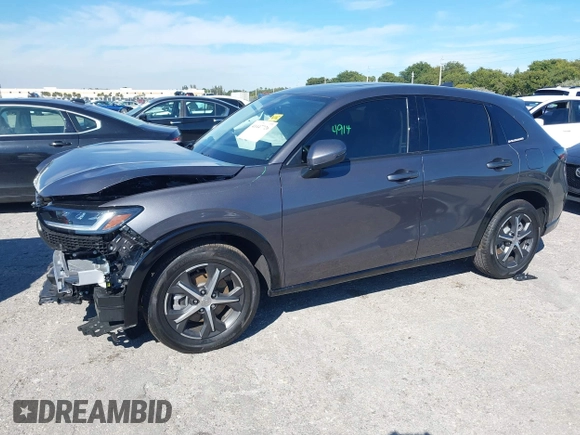 2025 Honda HR-V EX-L with VIN 3CZRZ1H78SM731502, listed as a IAAI auction lot 41447726 with 3,719 mi miles. Bid and sale history available at carsss.com. Image 18.