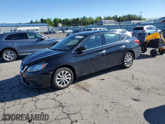 2018 Nissan Sentra S with VIN 3N1AB7AP4JY348669, listed as a Copart auction lot 55848195 with 50,700 mi miles and Salvage Title. Bid and sale history available at DreamBid. Image 1.