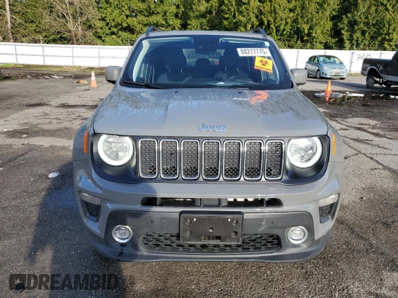2021 Jeep Renegade Latitude with VIN ZACNJDB16MPN29515, listed as a Copart auction lot 88277775 with 8,642 mi miles and Salvage title. Bid and sale history available at DreamBid. Image 5.