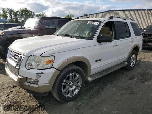 2007 Ford Explorer Eddie Bauer with VIN 1FMEU64E17UB40317, listed as a Copart auction lot 58723225 with 223,809 mi miles and Salvage title. Bid and sale history available at DreamBid. Image 1.