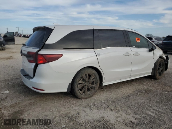 2024 Honda Odyssey Sport with VIN 5FNRL6H78RB025665, listed as a Copart auction lot 45693755 with Not Provided miles and Salvage Title. Bid and sale history available at DreamBid. Image 3.