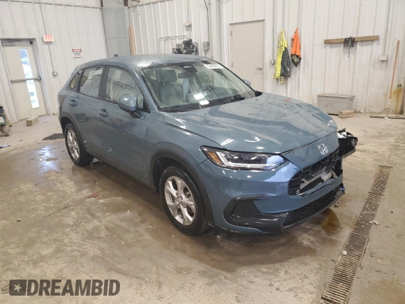 2023 Honda HR-V LX with VIN 3CZRZ2H31PM745770, listed as a Copart auction lot 43449055 with 29,420 mi miles and Salvage title. Bid and sale history available at DreamBid. Image 4.