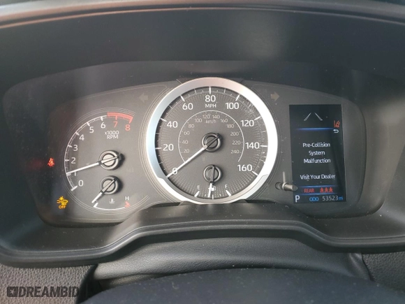 2021 Toyota Corolla LE with VIN 5YFEPMAE0MP220284, listed as a Copart auction lot 48549025 with 53,523 mi miles and Salvage Title. Bid and sale history available at carsss.com. Image 9.