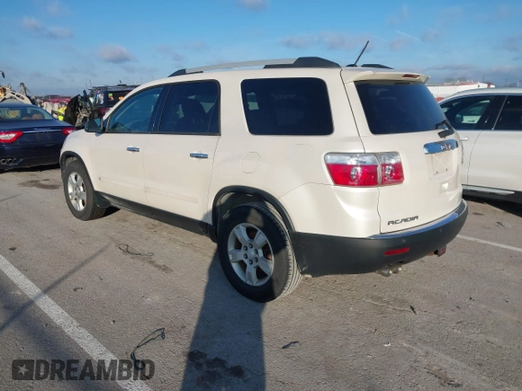 2010 GMC Acadia SLE with VIN 1GKLRLED6AJ148461, listed as a IAAI auction lot 41235180 with 222,446 mi miles and . Bid and sale history available at DreamBid. Image 3.