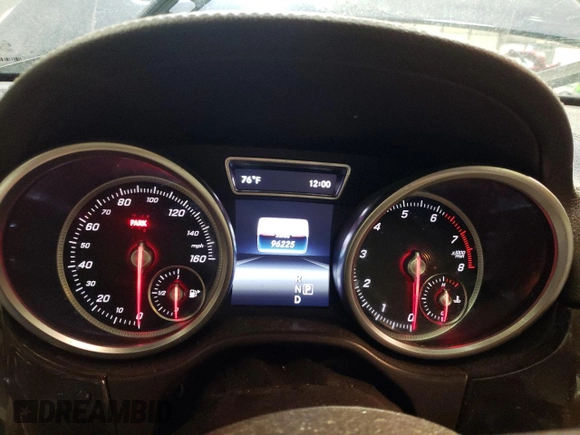 2017 Mercedes-Benz GLS 450 with VIN 4JGDF6EE3HA971843, listed as a Copart auction lot 71061374 with 96,225 mi miles and Salvage Title. Bid and sale history available at DreamBid. Image 9.