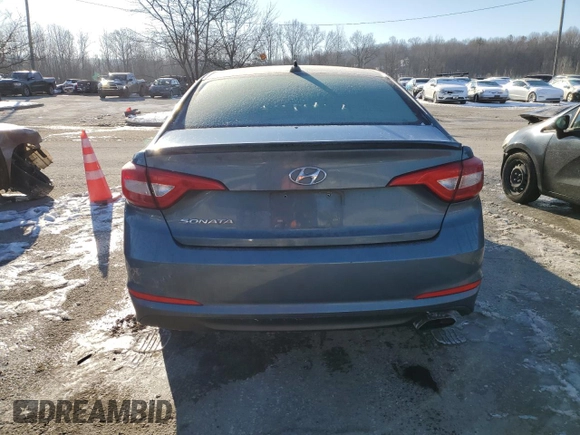 2017 Hyundai Sonata 2.4L with VIN 5NPE24AF2HH572793, listed as a Copart auction lot 46319855 with 150,244 mi miles and Salvage Title. Bid and sale history available at DreamBid. Image 6.