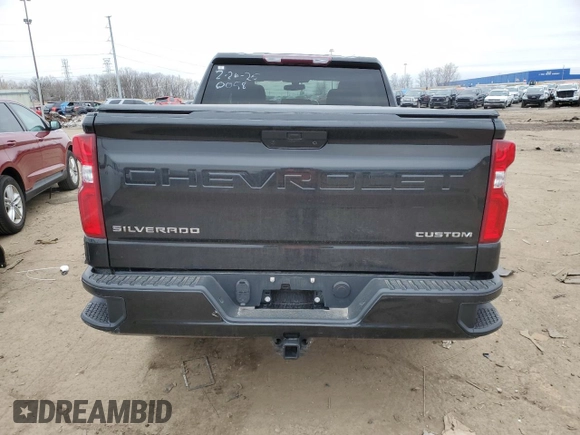 2019 Chevrolet Silverado 1500 Custom with VIN 1GCRYBEH3KZ370058, listed as a Copart auction lot 47594675 with 33,766 mi miles and Clean Title. Bid and sale history available at DreamBid. Image 6.