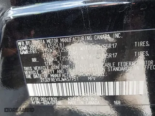 2018 Toyota RAV4 LE with VIN 2T3ZFREVXJW457751, listed as a IAAI auction lot 41529251 with 230,054 mi miles. Bid and sale history available at carsss.com. Image 9.