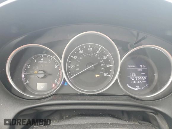 2016 Mazda CX-5 Sport with VIN JM3KE2BY5G0849261, listed as a Copart auction lot 45676495 with 118,305 mi miles and Salvage Title. Bid and sale history available at carsss.com. Image 9.