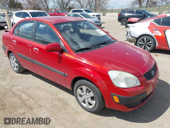 2009 Kia Rio SX with VIN KNADE223396484470, listed as a IAAI auction lot 41964027 with 167,380 mi miles. Bid and sale history available at carsss.com. Image 1.