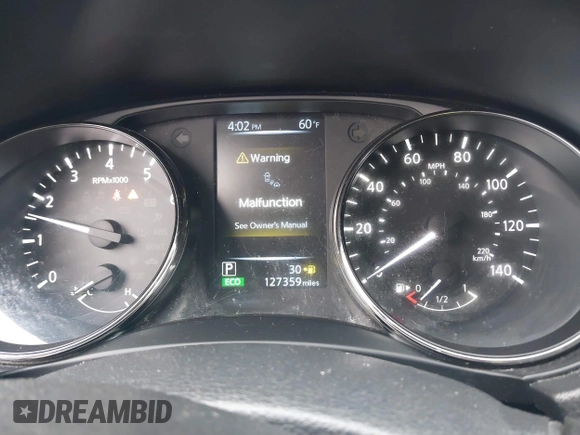 2017 Nissan Rogue SV with VIN KNMAT2MV9HP527518, listed as a IAAI auction lot 41655913 with 127,359 mi miles. Bid and sale history available at carsss.com. Image 7.