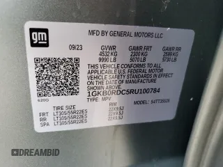 2024 GMC Hummer EV 3X with VIN 1GKB0RDC5RU100784, listed as a Copart auction lot 82634054 with 7,515 mi miles and Salvage Title. Bid and sale history available at carsss.com. Image 15.