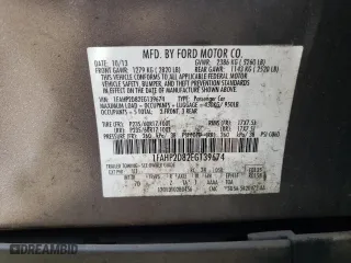 2014 Ford Taurus SE with VIN 1FAHP2D82EG139674, listed as a Copart auction lot 54788724 with 119254 miles and Salvage Title. Bid and sale history available at carsss.com. Image 12.