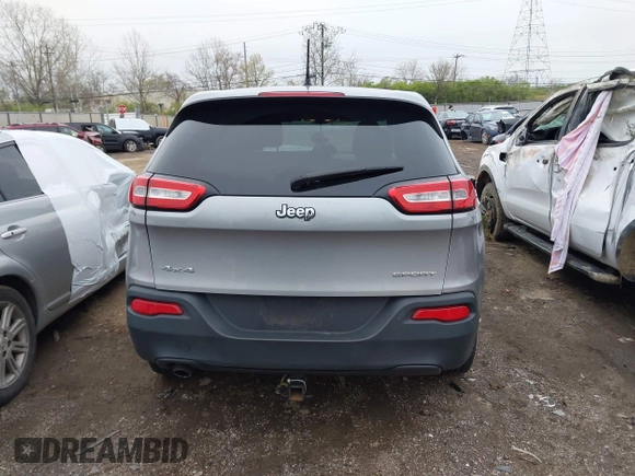 2016 Jeep Cherokee Sport with VIN 1C4PJMAB7GW276671, listed as a IAAI auction lot 42016498 with 201,410 mi miles. Bid and sale history available at carsss.com. Image 17.
