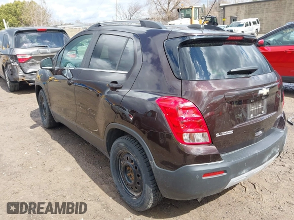 2016 Chevrolet Trax LT with VIN KL7CJLSB2GB754183, listed as a IAAI auction lot 41909178 with 115,683 mi miles. Bid and sale history available at carsss.com. Image 3.
