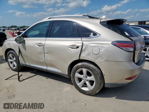 2015 Lexus RX 350 with VIN 2T2BK1BA0FC277207, listed as a Copart auction lot 58078575 with 93,713 mi miles and Salvage title. Bid and sale history available at DreamBid. Image 2.