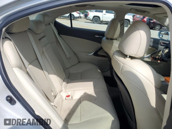 2009 Lexus IS 250 with VIN JTHCK262995034402, listed as a Copart auction lot 57380955 with 152,563 mi miles and Salvage title. Bid and sale history available at DreamBid. Image 10.