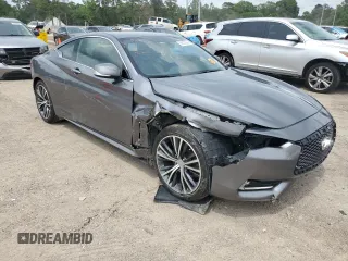 2017 Infiniti Q60 Premium with VIN JN1CV7EL7HM320126, listed as a Copart auction lot 58373345 with 97,122 mi miles and Salvage title. Bid and sale history available at DreamBid. Image 4.