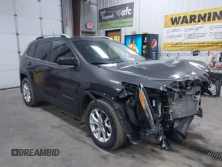 2018 Jeep Cherokee Latitude Plus with VIN 1C4PJMLX9JD556278, listed as a IAAI auction lot 41423924 with 55,941 mi miles. Bid and sale history available at carsss.com. Image 1.