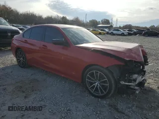 2019 BMW 3 Series 330i xDrive with VIN WBA5R7C51KAJ82278, listed as a Copart auction lot 82415124 with 57,625 mi miles and Salvage Title. Bid and sale history available at carsss.com. Image 4.