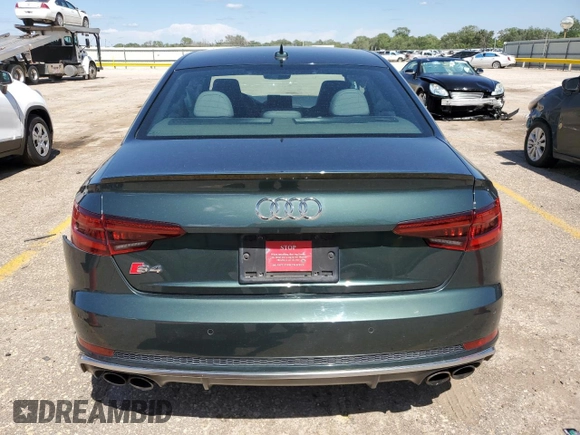 2018 Audi S4 Prestige with VIN WAUC4AF42JA168412, listed as a Copart auction lot 55897054 with 147,995 mi miles and Salvage Title. Bid and sale history available at carsss.com. Image 6.