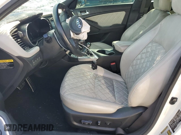 2015 Kia Optima SXL Turbo with VIN 5XXGR4A69FG389596, listed as a Copart auction lot 42535615 with Not Provided miles and Salvage Title. Bid and sale history available at DreamBid. Image 7.