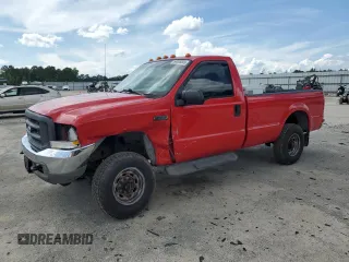 2003 Ford F-250 XL with VIN 1FTNF21L03EA19521, listed as a Copart auction lot 59308045 with 154,152 mi miles and Salvage title. Bid and sale history available at DreamBid. Image 1.