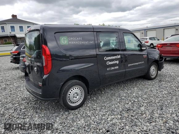 2022 Ram ProMaster City Cargo Tradesman with VIN ZFBHRFAB4N6Y68800, listed as a Copart auction lot 57137235 with 18,140 mi miles and Salvage title. Bid and sale history available at DreamBid. Image 3.