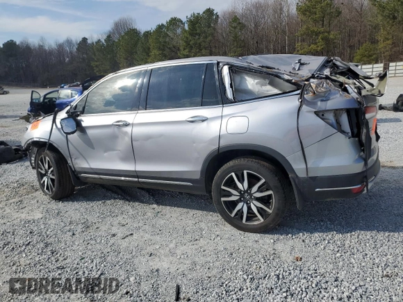 2022 Honda Pilot Touring 7-Passenger with VIN 5FNYF6H66NB019562, listed as a Copart auction lot 43752405 with 0 mi miles and Salvage Title. Bid and sale history available at carsss.com. Image 2.