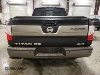 2018 Nissan Titan XD SV with VIN 1N6BA1F40JN536633, listed as a Copart auction lot 43021025 with 62,271 mi miles and Salvage Title. Bid and sale history available at carsss.com. Image 6.